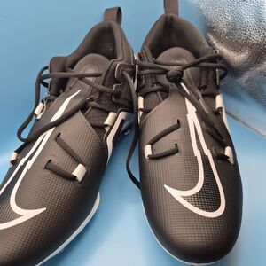 Nike Alpha Menace Pro 3 Mid Football Cleats Men's Black Size 14